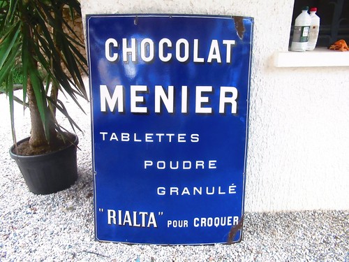 Grande plaque émaillée - grande,