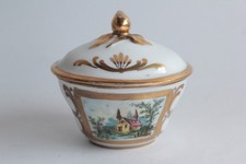 Boite porcelaine Église Chapelle Vieux Paris XIXe siècle (73749)