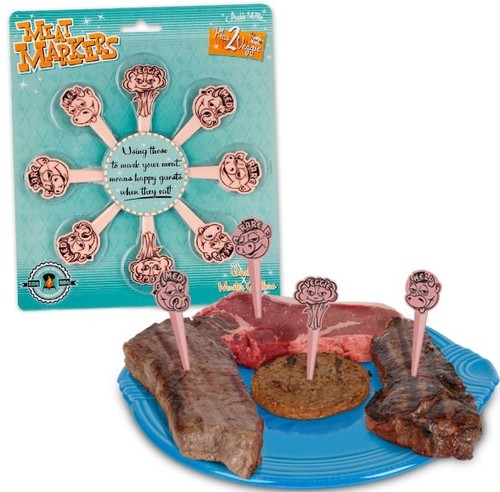 Meat markers bbq - meat,