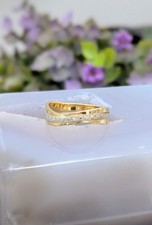 Bague 2 ors centrée de 3