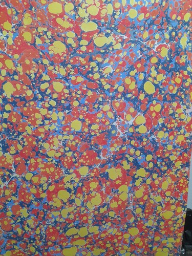 Papier marbré cuve - à, de