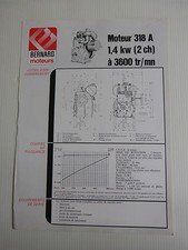 prospectus moteur fixe BERNARD type 318 A