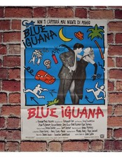 Manifesto BLUE IGUANA Pop Art