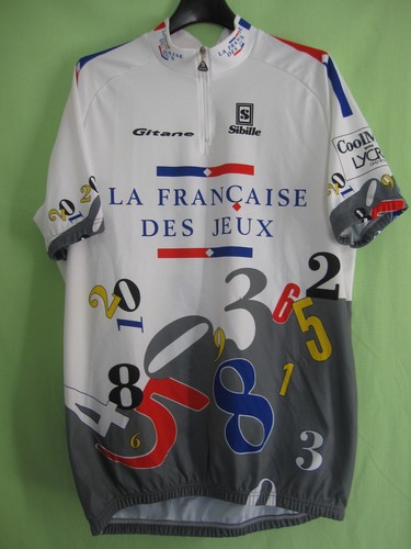 Maillot cycliste française - cycliste,