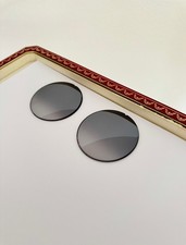 Paire de verres miroir gris degradé monture Lunette Cartier lens brille gafas