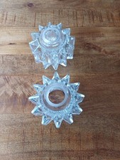  2 TULIPE GLOBE EN VERRE boule