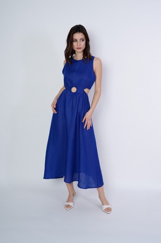 Robe femme 100 lin - 100%,