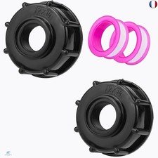 hufhnwso Bouchon Cuve 1000l 2 Pièces,IBC Raccord Cuve 1000 litres 