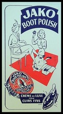 Buvard Publicitaire, JAKO BOOT POLISH - Crème de luxe pour cuirs fins