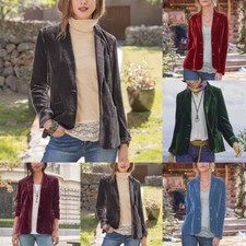 Veste blazer en velours femme