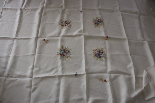 Jolie nappe ancienne lin - jolie,