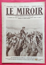 Revue LE MIROIR  N°60 Janvier 1915 Militaria Guerre 14/18  Courrier Belge