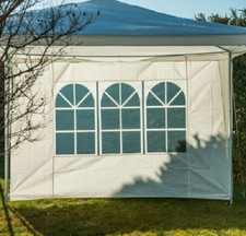 Côté de tente fenêtre blanc 2.9 x 1.9 m - Mur barnum 3x3 m