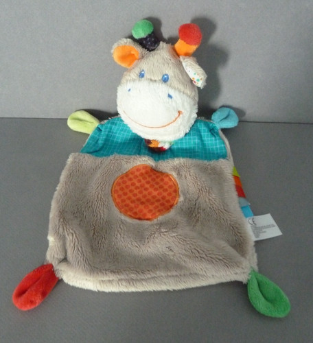 Doudou plat nicotoy - doudou, girafe