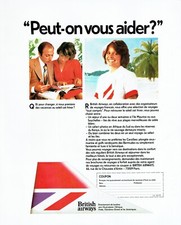 publicité Advertising  1022  1977  British Airways peut-on vous aider?