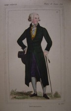 Très belle gravure de Mode