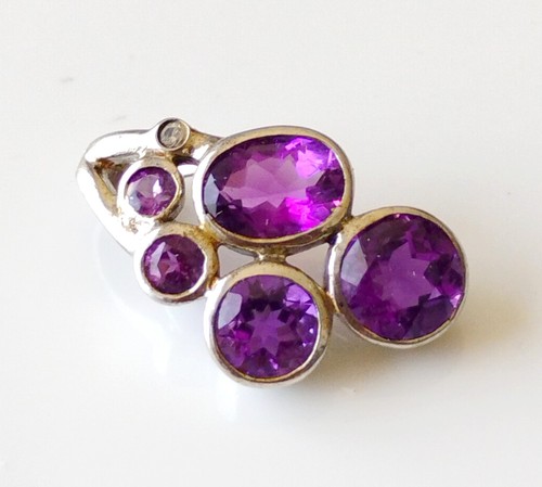 Pendentif améthyste et - pendentif, en