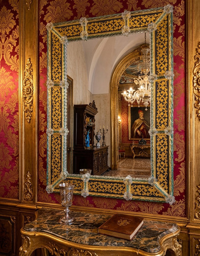 Ancien miroir verre de - ancien,