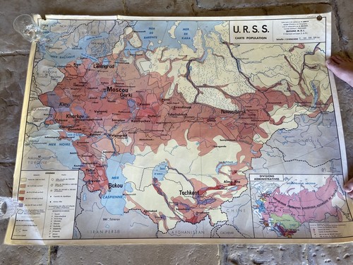 Carte scolaire ancienne - -, urss