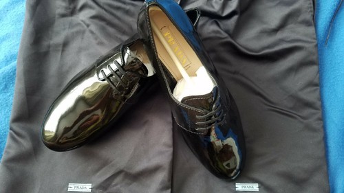 Prada patent leather oxford - prada,