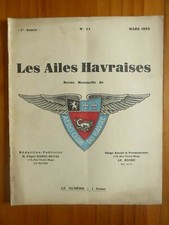 1932 LES AILES HAVRAISES N°11 AERO-CLUB LE HAVRE BLEVILLE POU DU CIEL MIGNET