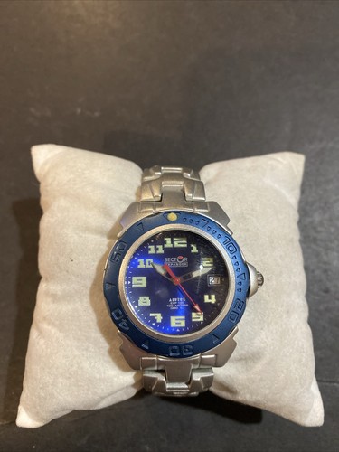 Sector exp 150 date blue - blue, dial