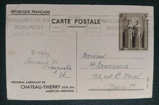 Carte Entier Postaux Mémorial
