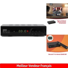 Décodeur TNT HD avec Disque Dur de 256 Go et Double Tuner pour Enregistrement