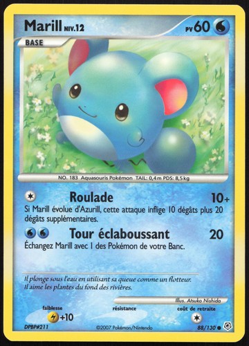 Carte pokémon marill 130 - carte,
