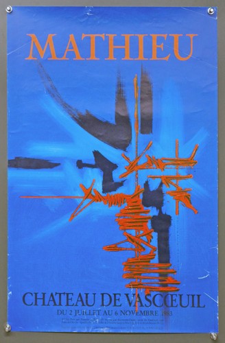 Georges mathieu 1983 affiche - georges,