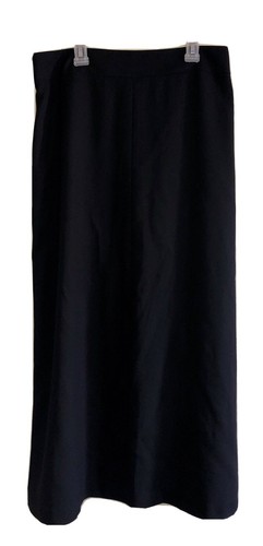 Black long skirt - black,