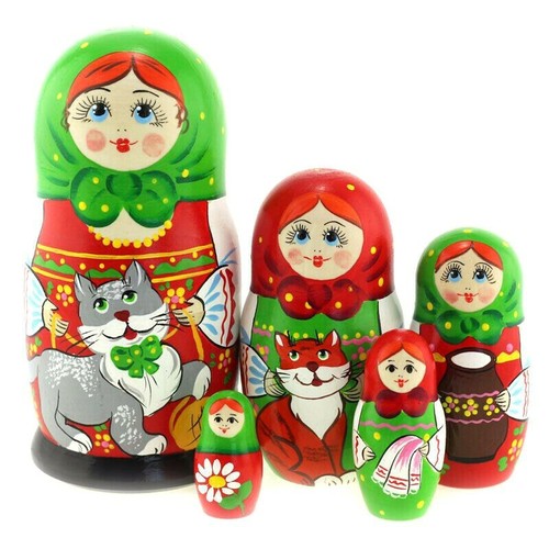 Matriochka motif chat - matriochka, /