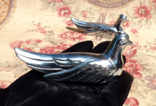 ANCIEN PORTE COUTEAUX ANIMALIER "poule" MÉTAL CHROMÉ ART DÉCO, Vendu à l'unité!