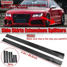 2.2M Noir Brillant Bas de Caisse Sport Regardez Kits Pour AUDI A3 A4 A5