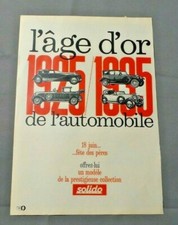 PUB PUBLICITE ANCIENNE ADVERT CLIPPING 030519 MODELE DE VOITURES PRESTIGE SOLIDO