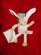 Doudou Peluche Lapin Beige