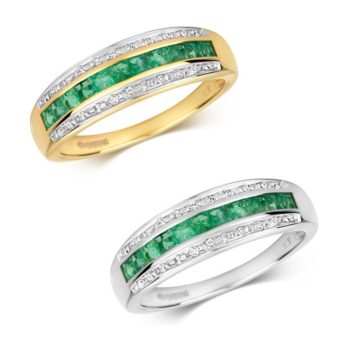 Bague semi pavée - pavée, or