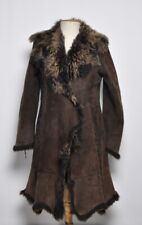 Rizal Manteau Marron Femme Taille 40 Sherling Mouton Tres Bon État