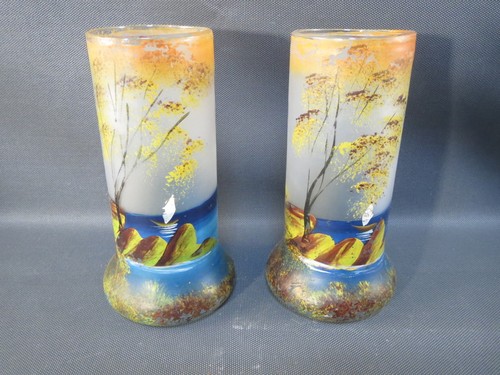 Paire anciens vase pate de - vase,