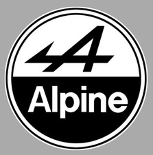 ALPINE Black Sticker  vinyle
