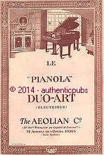 PUBLICITE PIANO PIANOLA DUO