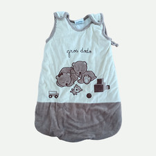 Gigoteuse turbulette beige et ecru. Oursons. Jouets. Les Chatounets. 0 - 6 mois