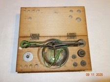 ANCIENNE BALANCE FLEAU BIJOUTIER CHANGEUR TREBUCHET PESE MONNAIE 100 GRS