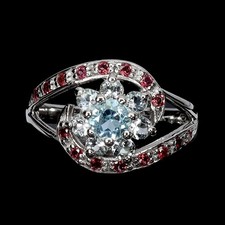 925 Bague en Argent Rond