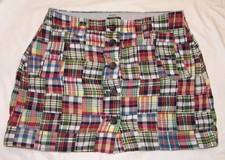 J Crew Madras Patchwork Skirt