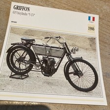 Griffon 615 5CV 1906 carte moto collection Atlas France