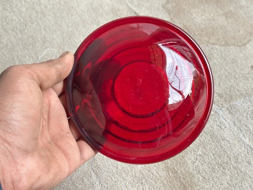 Vintage ancien rouge verre feu - ancien,
