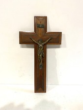 Ancien Grand Crucifix Mural Collection Religion