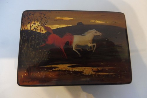Precious russian lacquer box - precious,