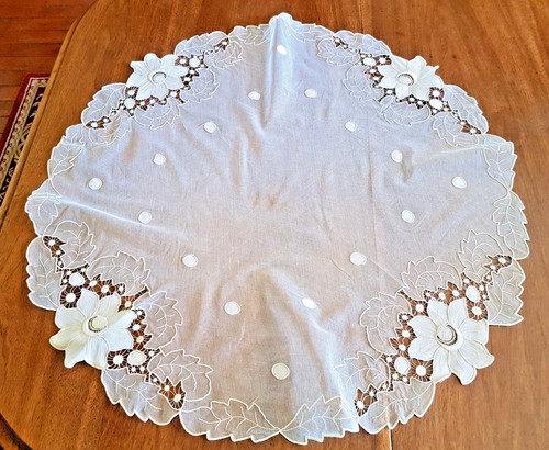 Nappe ancienne tulle - ancienne,